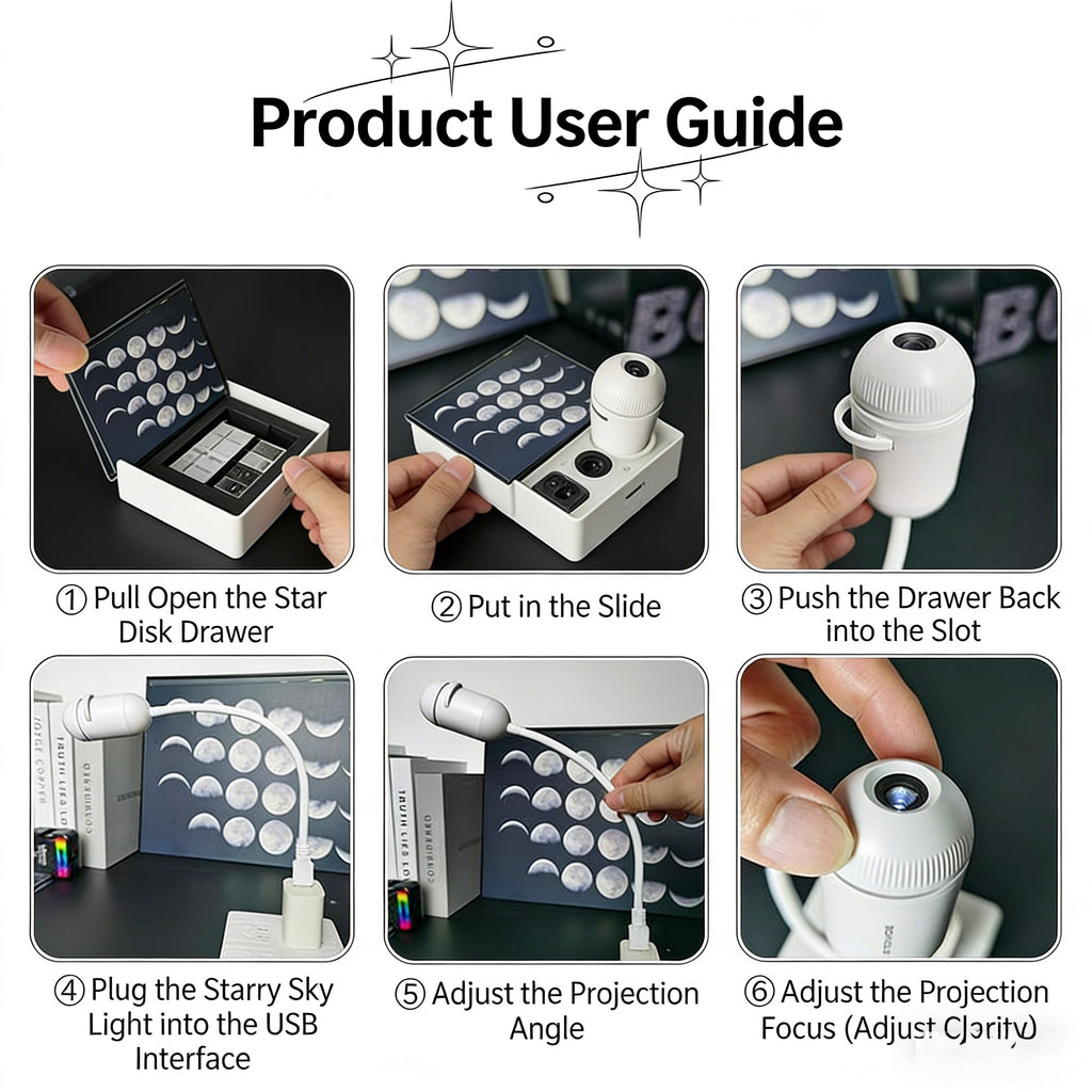 Starry Sky Mini Galaxy Light Projector