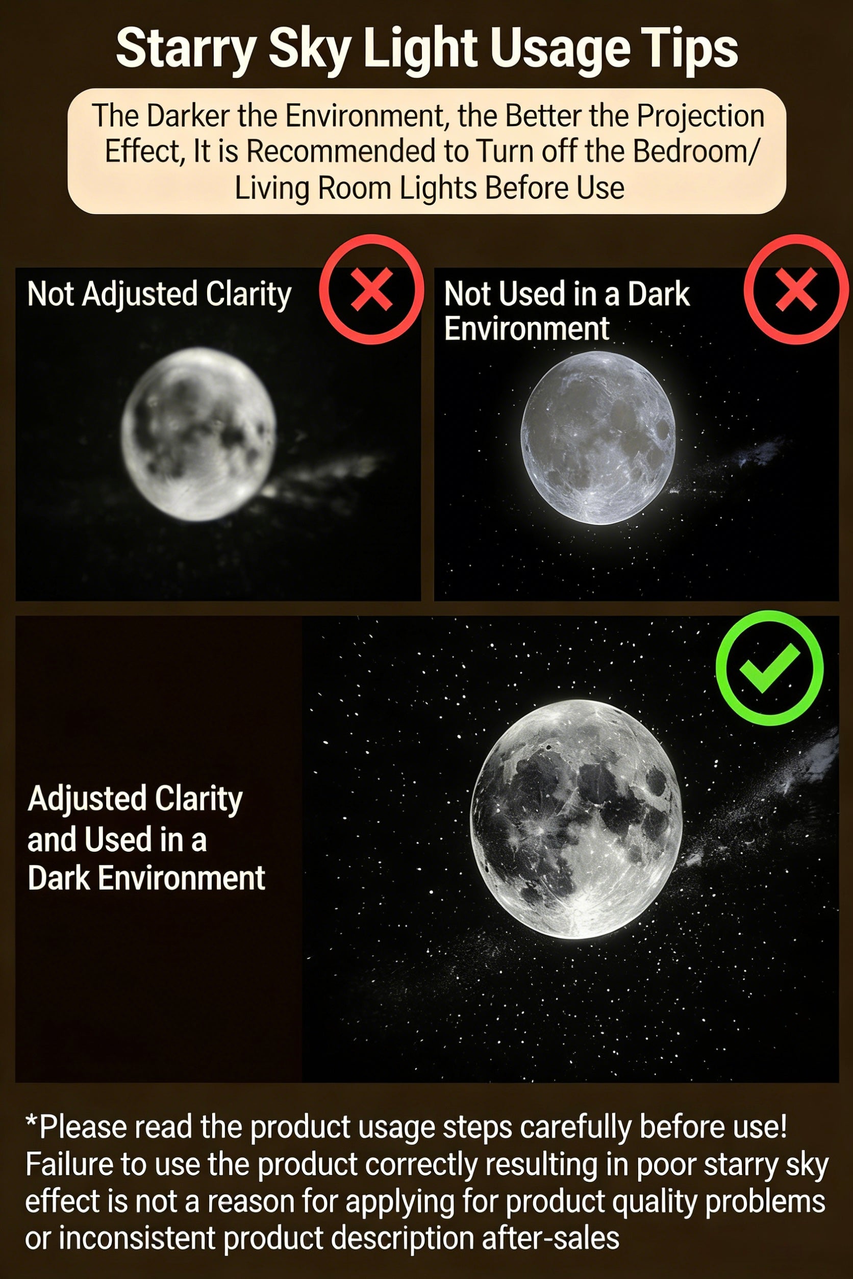 Starry Sky Mini Galaxy Light Projector